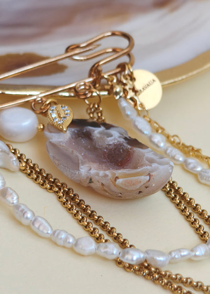 Agate Brooch