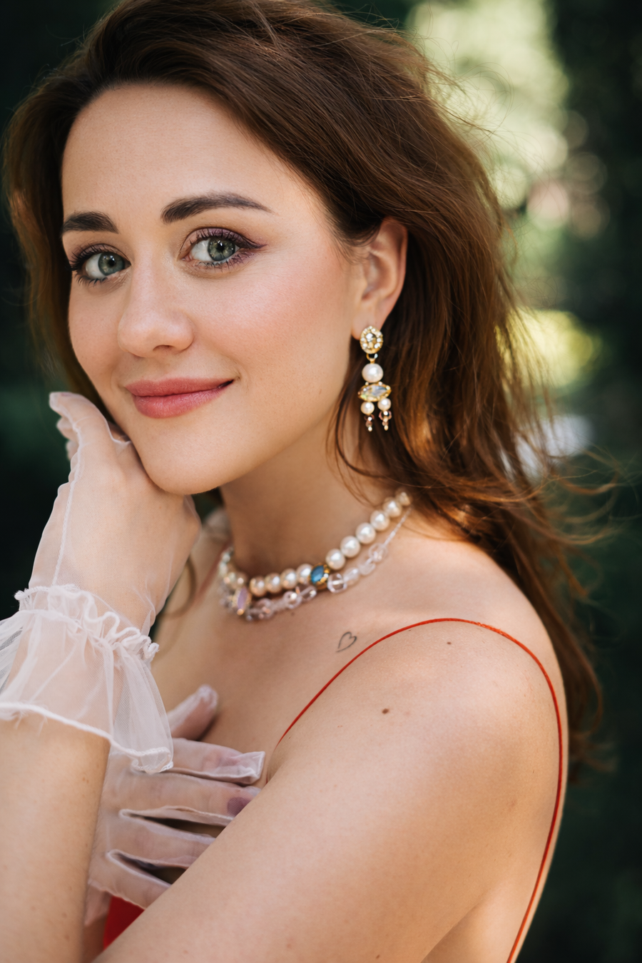 Pearls and crystal