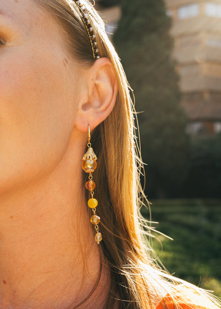 sun-kissed earrings