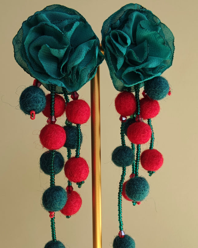 Flower earrings
