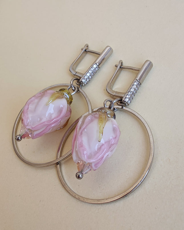 Pendientes de flor