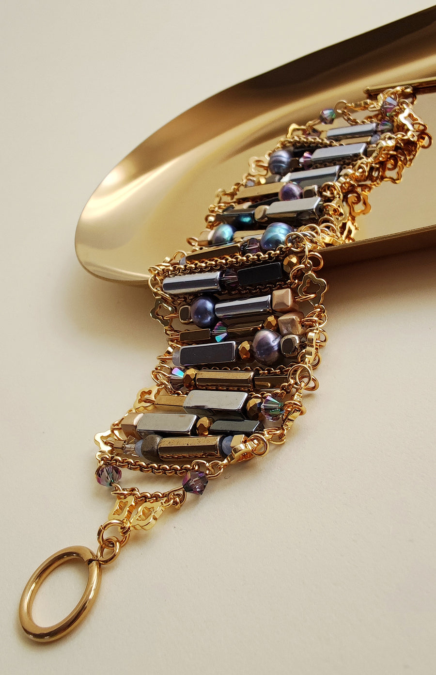 Wide bracelet