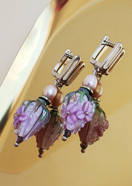 Pendientes de flores