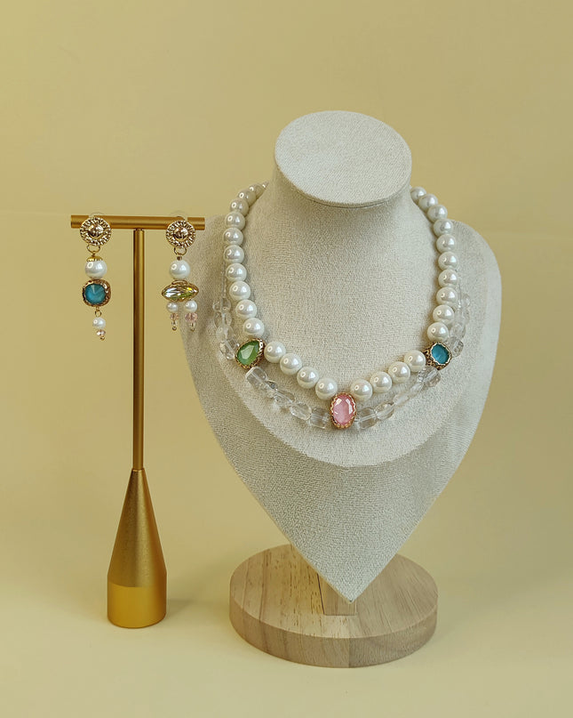 Pearls and crystal