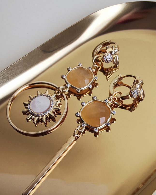 Aretes de jadeíta