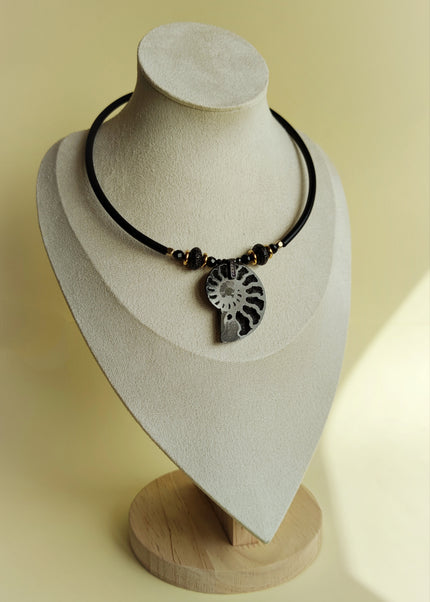 Ammonite pendant necklace