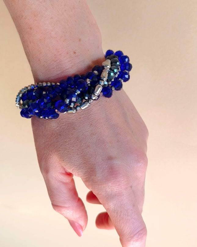 Pulsera Azul Brillante.