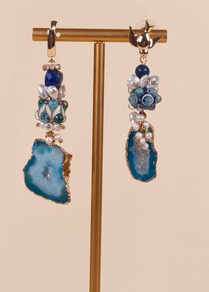 Asymmetry Blue Agate