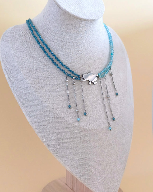 Ukraine Map Necklace