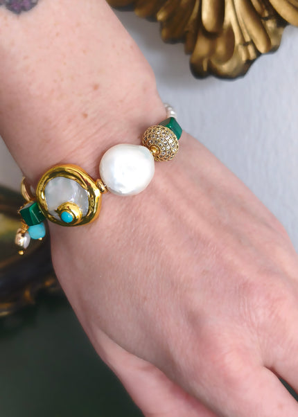 Pearls & Malachite.