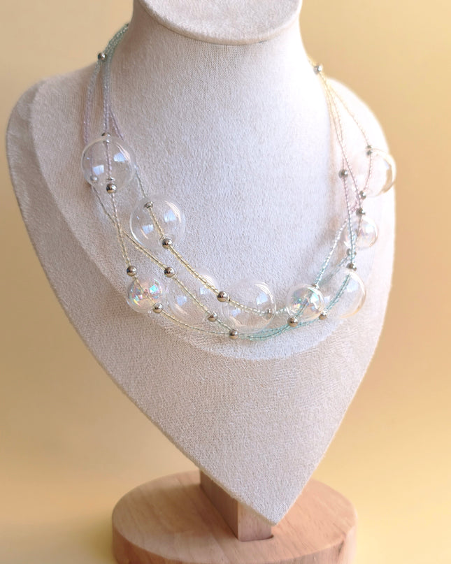 Necklace “Glass Bubbles”