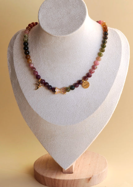 Watermelon Tourmaline Necklace