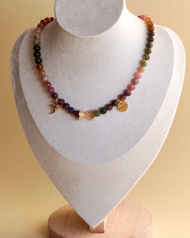 Watermelon Tourmaline Necklace