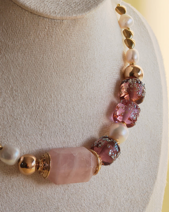Necklace “Pink Vanilla”