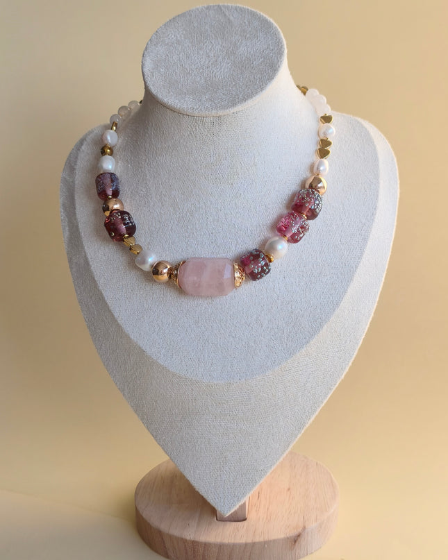 Necklace “Pink Vanilla”
