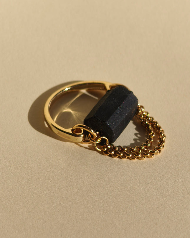 Ring with Black Tourmaline