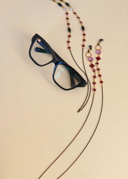 Eyeglass Chain with vintage Swarovski