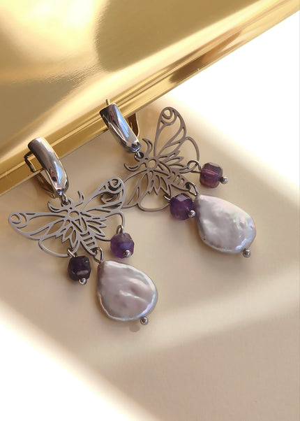Butterflies with little pearls.