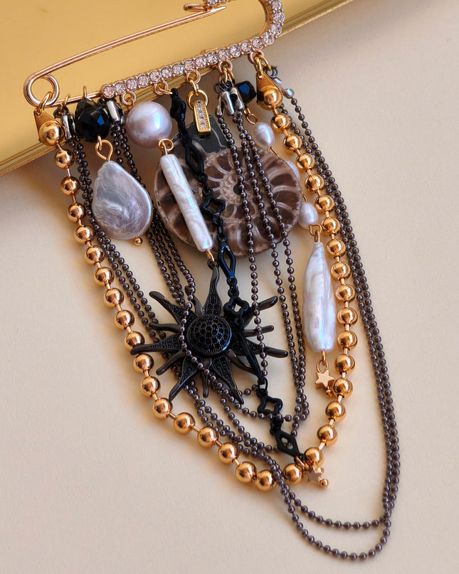 Ammonite Brooch