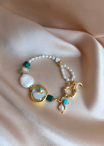 Pearls & Malachite.